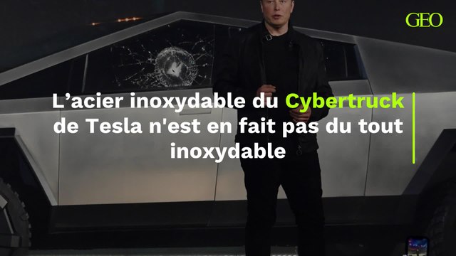 Tesla : l’acier inoxydable du Cybertruck n’est en fait pas du tout inoxydable