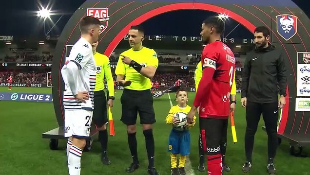 J25 EN AVANT GUINGAMP - STADE MALHERBE CAEN (1 - 0) - Résumé - (EAG - SMC) 2023-2024