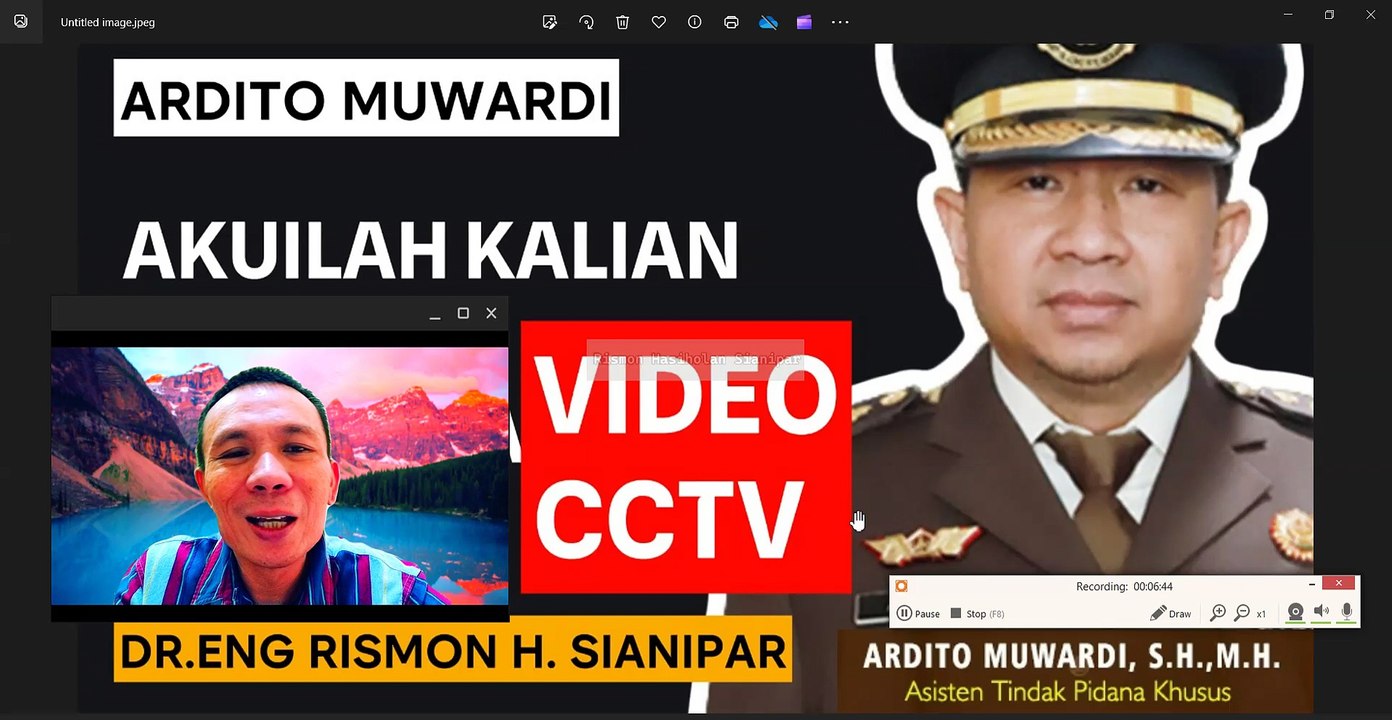 JAKSA ARDITO MUWARDI, AKUILAH KALIAN GUNAKAN VIDEO CCTV REKAYASA!