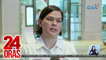 VP sa alegasyong kumuha siya ng armas kay Quiboloy: 'di ko ikagugulat kung dumami ang paninira | 24 Oras