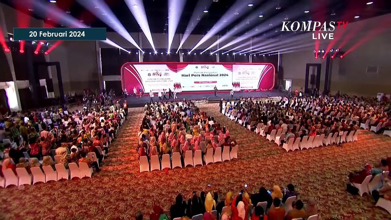 [FULL] Sambutan Jokowi di Puncak Hari Pers Nasional, Ungkit Dikritik Lewat Sampul Majalah