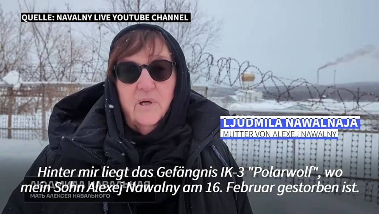 Nawalnys Mutter: Putin soll Leichnam ihres Sohnes 'sofort' freigeben