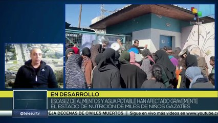 ONU denuncia altos índices de desnutrición en la Franja de Gaza