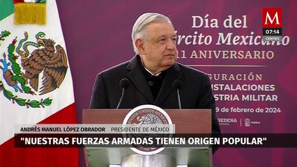 AMLO remarca el apoyo de las Fuerzas Armadas como esencial en la 4T
