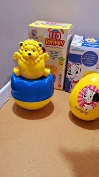 Ratna's nano Roly Poly Push and Shake Wobbling Bell Sounds Musical Rattling Toy for New Born Baby & Toddlers
