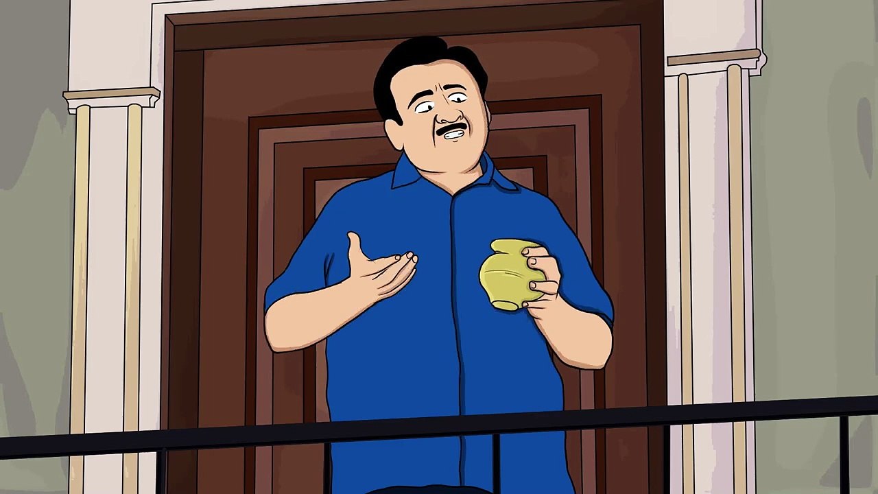 Bhide s Secret Trick To Get Hairs _ भिड़े के लम्बे बाल _ Tmkoc Animation