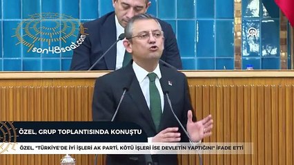Özel, CHP TBMM Grup Toplantısı'nda konuştu