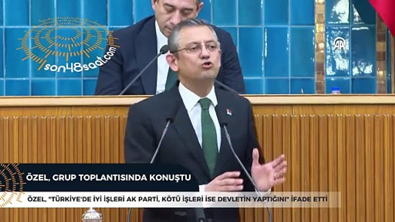 Özel, CHP TBMM Grup Toplantısı'nda konuştu
