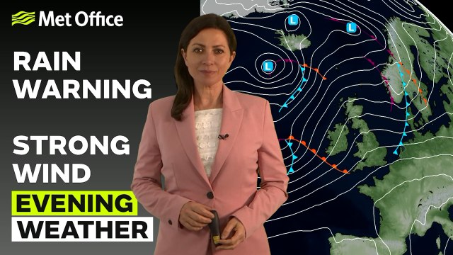 Met Office Evening Weather Forecast 20/02/24 - Drier to the north, rain from the south