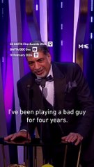 سيد بدرية يسجد على مسرح البافتا مثل محمد صلاح