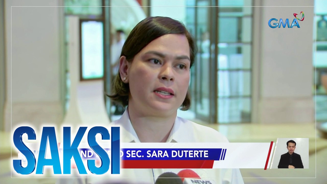 VP Sara sa isyu ng pagkuha ng bag na may lamang baril: "Hindi ko ikakagulat kung dumami pa ang mga paratang" | Saksi