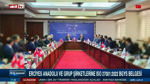 Erciyes Anadolu ve Grup Şirketlerine ISO 27001: BGYS belgesi