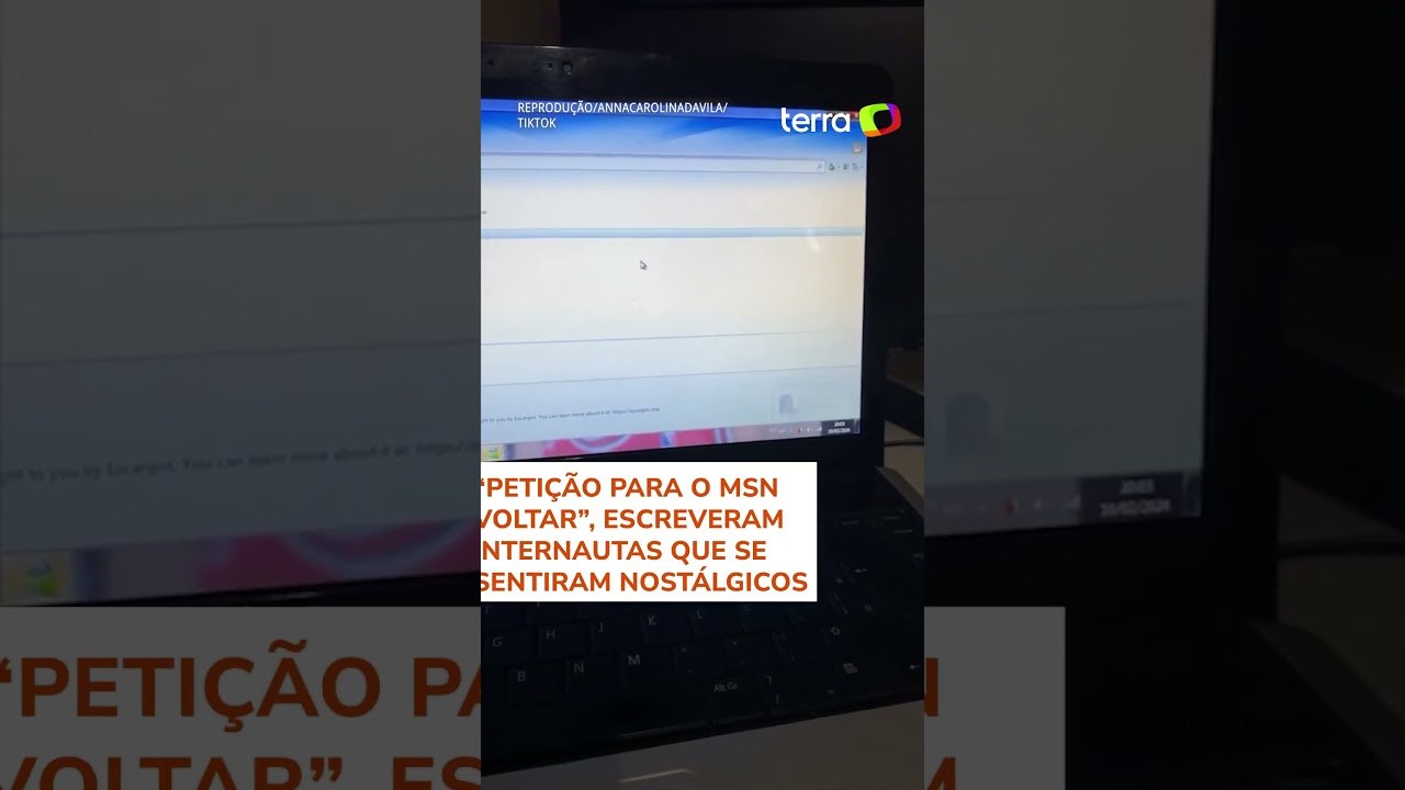Influencer viraliza ao entrar no MSN em 2024: 'Nostalgia' #shorts