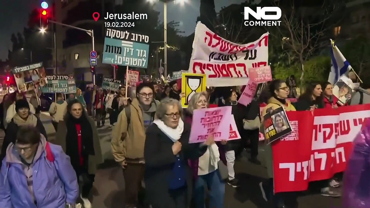 شاهد: مظاهرة في القدس تطالب بعقد اتفاق جديد مع حماس لتحرير المحتجزين في غزة