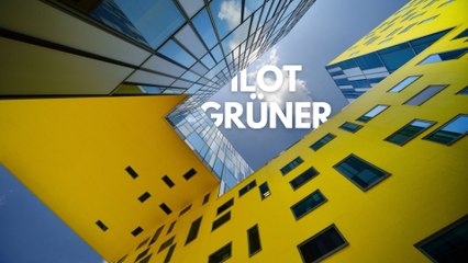 Vue aérienne de l'îlot Grüner, près de la gare de Châteaucreux à Saint-Étienne