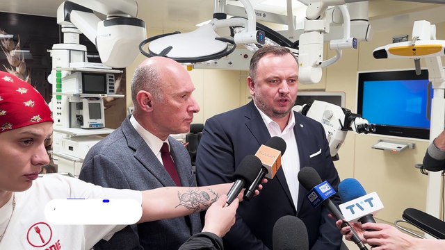 Dziennik Zachodni / Sosnowiec otwarcie zmodernizowanego bloku neurochirurgii / Tomasz Kawka, Szymon Kwiatkowski