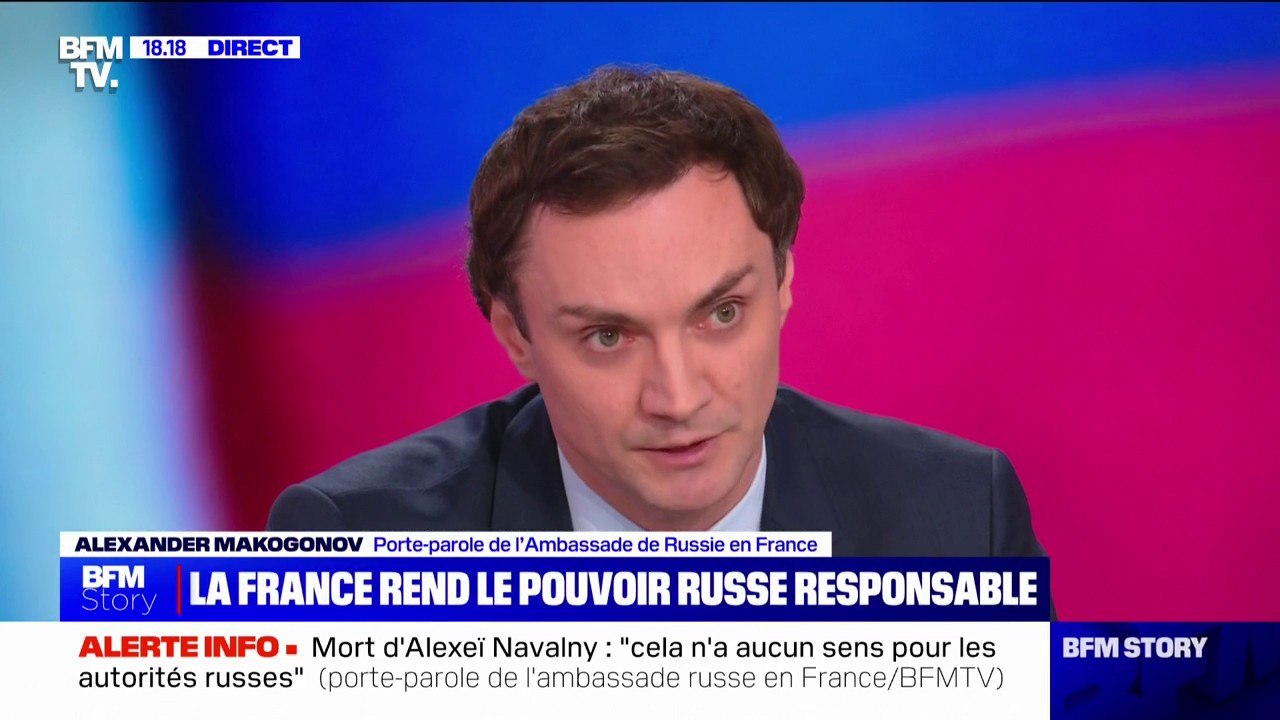 Mort d'Alexeï Navalny: "La mort d'un citoyen russe en Russie est purement une affaire intérieure", pour le porte-parole de l'ambassade de Russie en France
