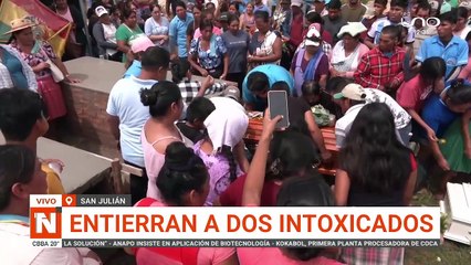 Entierran a dos de los intoxicados