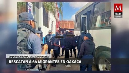 Tải video: Rescatan a 64 migrantes en Oaxaca y detienen a 5 presuntos traficantes de personas