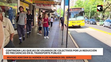 Video herunterladen: Continúan las quejas de usuarios de colectivos por la reducción de frecuencias en el transporte público