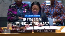 Krieg in Gaza: USA legen erneut Veto gegen Waffenruhe ein