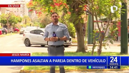 Jesús María: asaltan a pareja de enamorados dentro de su vehículo