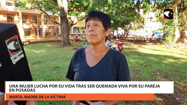 Una mujer lucha por su vida tras ser quemada viva por su pareja en Posadas