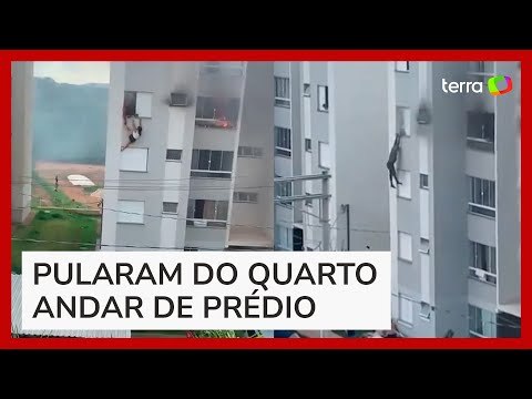 Avós pulam do 4º andar de prédio para escapar de incêndio provocado por neta de 11 anos em MG