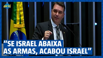 Flávio Bolsonaro: "Se Israel abaixa as armas, acabou Israel"