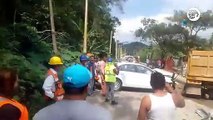 Fuerte choque entre un compacto y un volteo en la Nanchital - Las Choapas