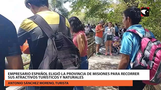 Empresario español eligió la provincia de Misiones para recorrer sus atractivos turísticos y naturales