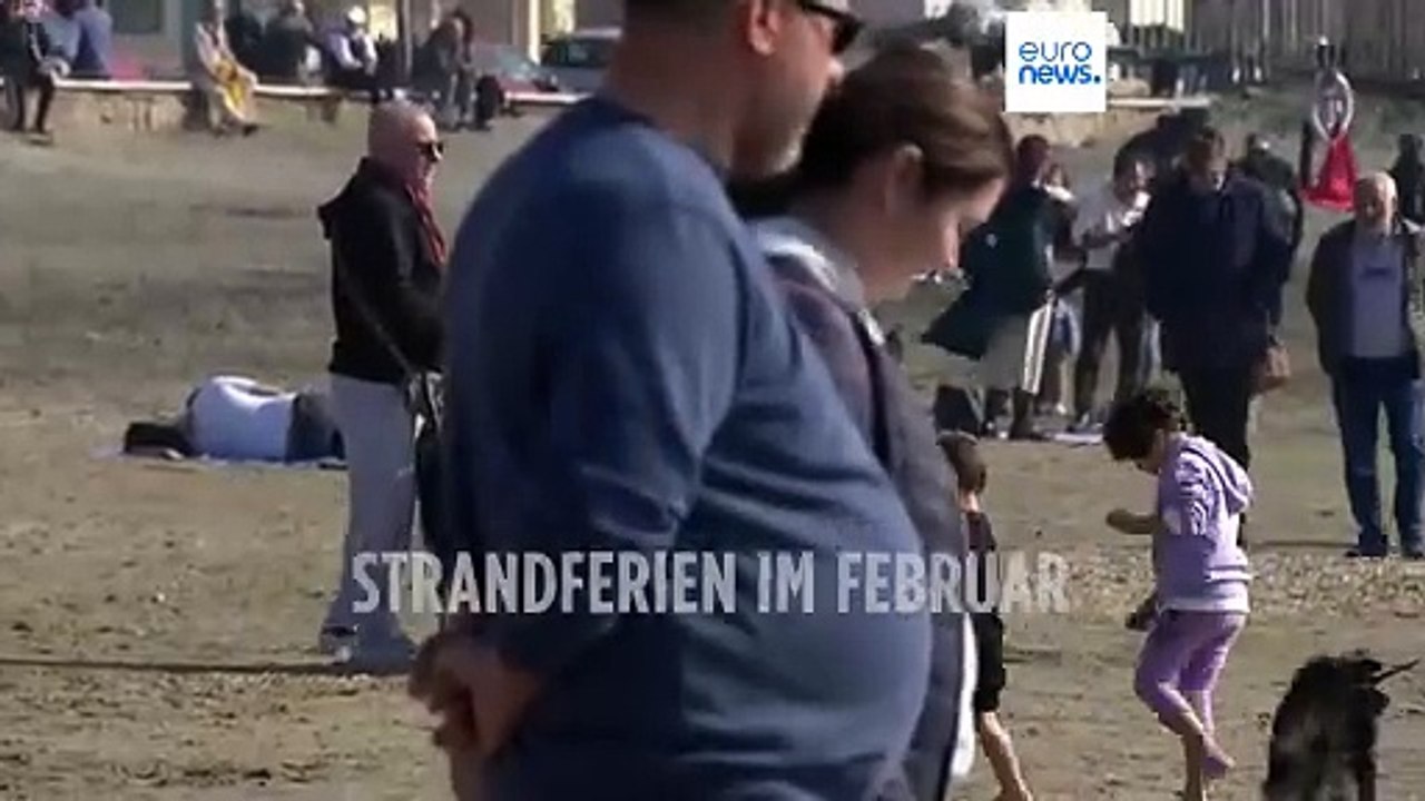 Hohe Temperaturen in Italien: Im Februar in Rom am Strand
