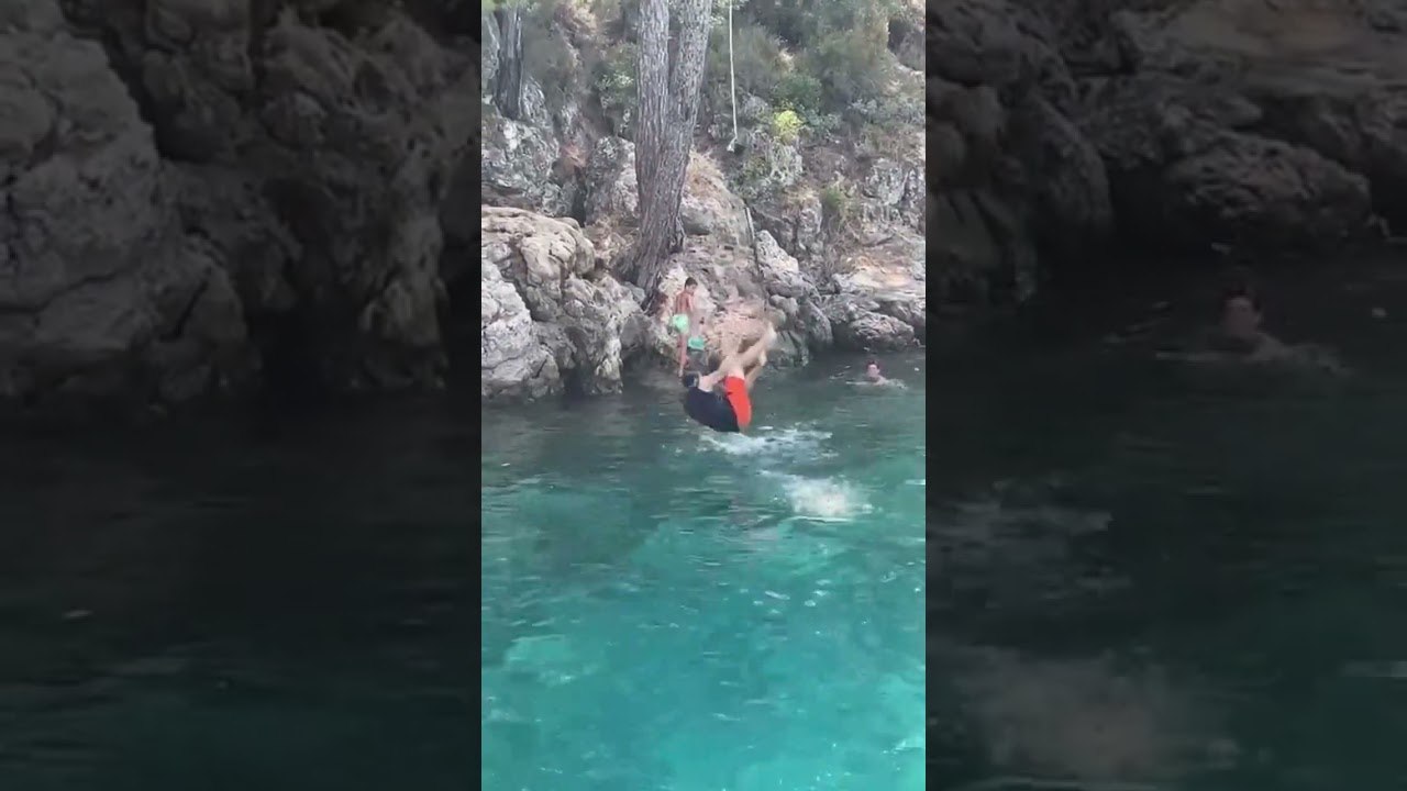 TARZAN HAN KANAL DENİZE UÇUYOR…