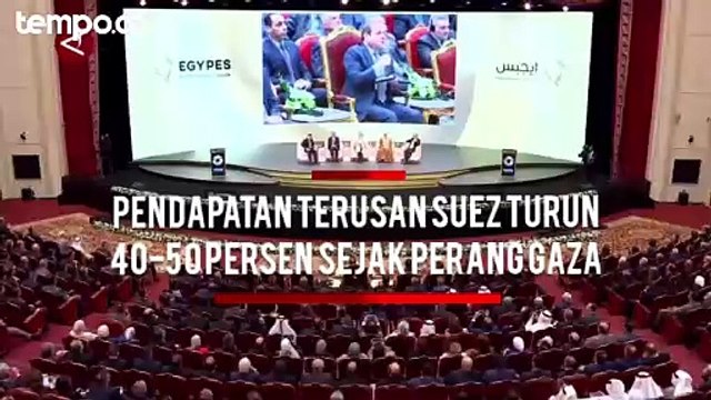 Pendapatan Terusan Suez Turun 40-50 Persen Sejak Perang Gaza