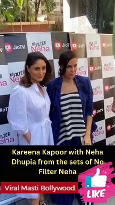 Kareena Kapoor Spotted on the sets of No Filter Neha with Neha Dhupia Viral Masti Bollywood