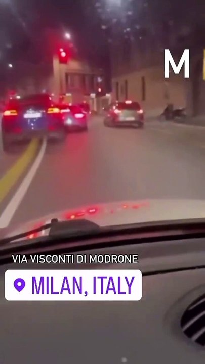 Tesla driver crashes into Lamborghini