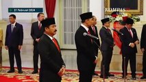 Momen AHY dan Hadi Tjahjanto Berbincang Jelang Dilantik Jokowi di Istana