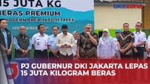 Pj Gubernur DKI Jakarta Lepas 15 Juta Kilogram Beras ke Toko Ritel