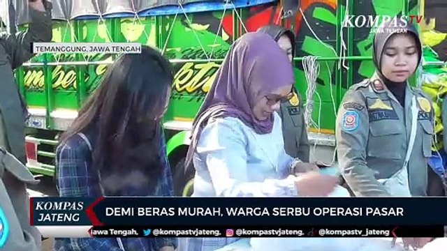 Demi Beras Murah, Warga Serbu Operasi Pasar