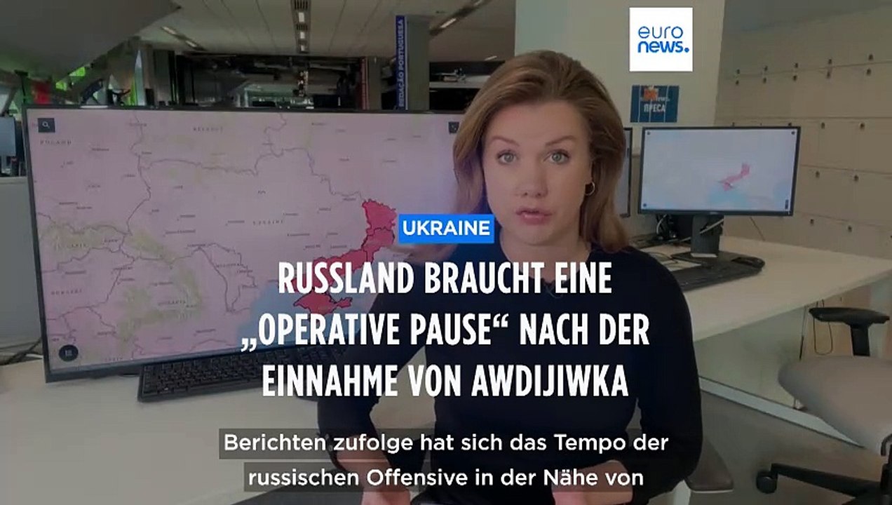 Krieg in der Ukraine: Russen brauchen 'operative Pause' an der Front bei Awdijiwka