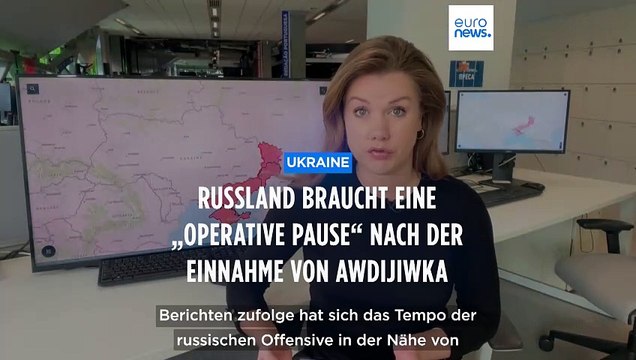 Krieg in der Ukraine: Russen brauchen operative Pause an der Front bei Awdijiwka
