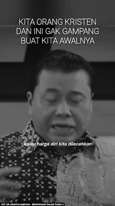 KITA ORANG KRISTEN DAN INI GAK GAMPANG BUAT KITA AWALNYA