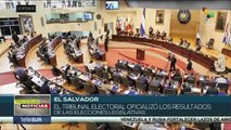 El Salvador: Tribunal Electoral oficializó resultados de elecciones legislativas