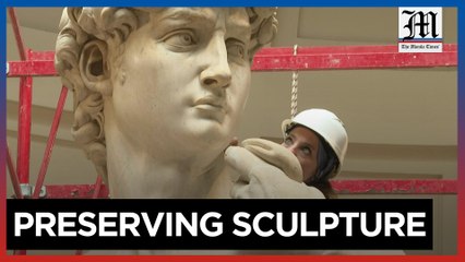 Michelangelo's David gets spa treatment in Florence