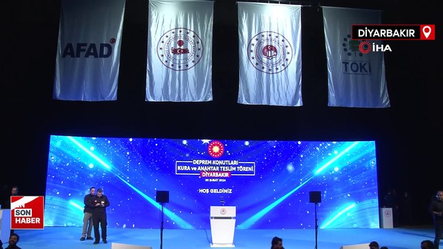 Diyarbakır'da deprem konutları hak sahiplerine teslim ediliyor