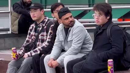 Sitting between a group of strangers prank - joker pranks latest