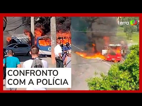 27 ônibus são incendiados após morte de miliciano no Rio de Janeiro