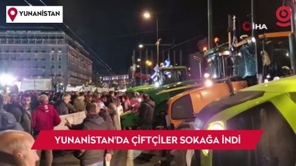 Yunanistan'da çiftçiler sokağa indi