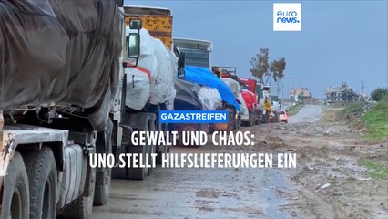 Schüsse und Plünderungen: Zunächst keine UN-Hilfslieferungen für den Gazastreifen