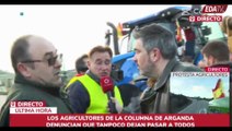 Así impide la Guardia Civil a los tractores llegar hasta la capital